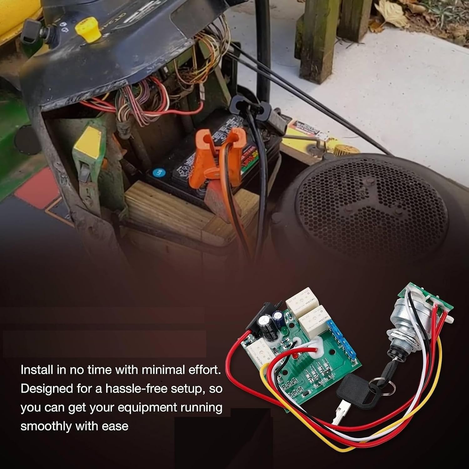 Ignitions Switches Module for 345 355D GT225 GT235E Tractors AM132500 AM132500U AUC15330 Replacement Accessories
