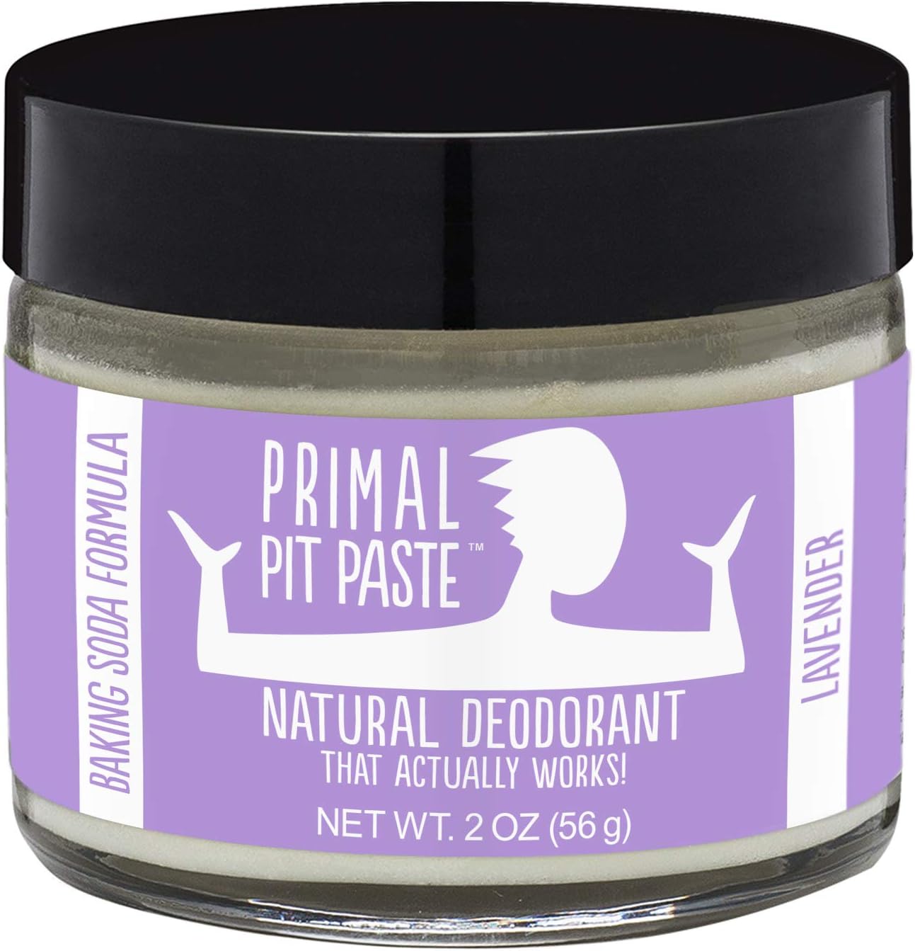 PRIMAL PIT PASTE Lavender Natural Deodorant Jar, 2 OZ