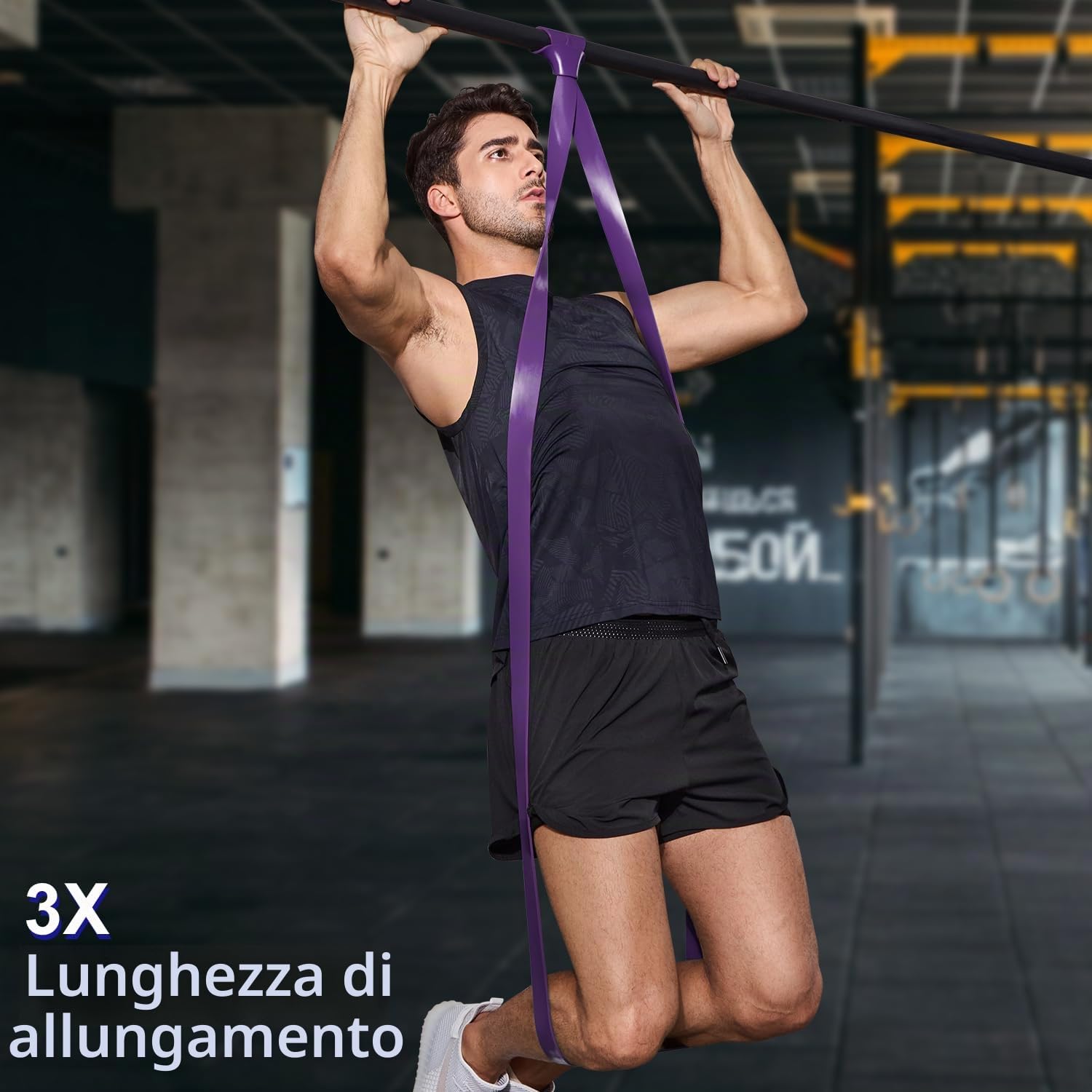 Elastico Fitness per Trazioni, Bande Elastici Fitness con Borsa, Bande di Allenamento in Palestra per L'uomo, per L'allenamento Muscolare e per Modellare il Corpo
