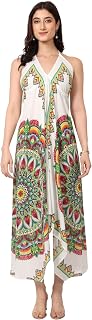 Women's Summer Dresses Sleeveless Casual Beach Spaghetti Straps Flowy Maxi Sun Dress