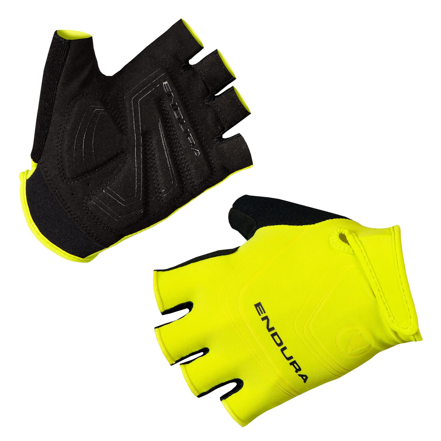 Endura Men's Xtract Cycling Mitt | Gel Padding | Silicone Grip Gloves, Bright Yellow, L