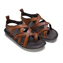 MARDI GRAS Drift (5618 Antique Tan) | Men's Genuine Leather Criss Cross Strap Sandal With Cushioned Footbed for All Occassions gallery image