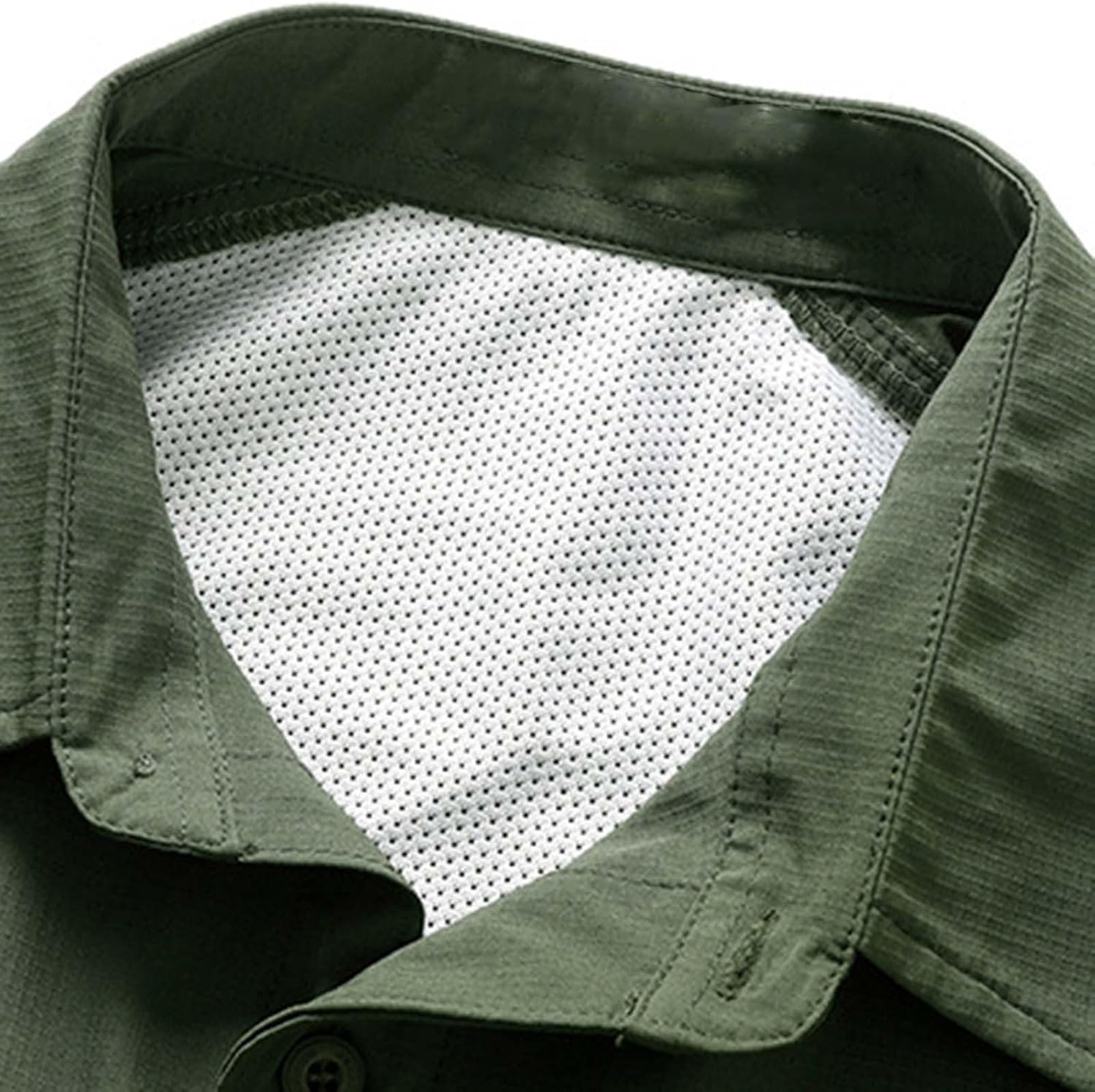 Cargo Tactical Shirts for Men Cool Hiking Button Up Short Sleeve Collared Work Blouse Quick Dry for Fishing