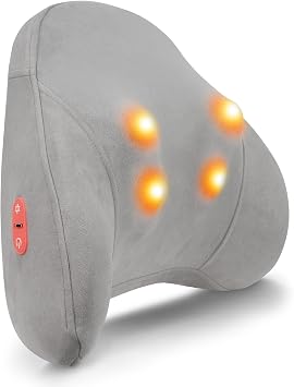 Shiatsu Neck and Back Massager for Pain Relief with Heat, Lower Back Massager Deep Tissue Kneading Pillow for Neck, Lower Back, Leg, Shoulder - Gift for Dad Mom, Auto Shut-Off
