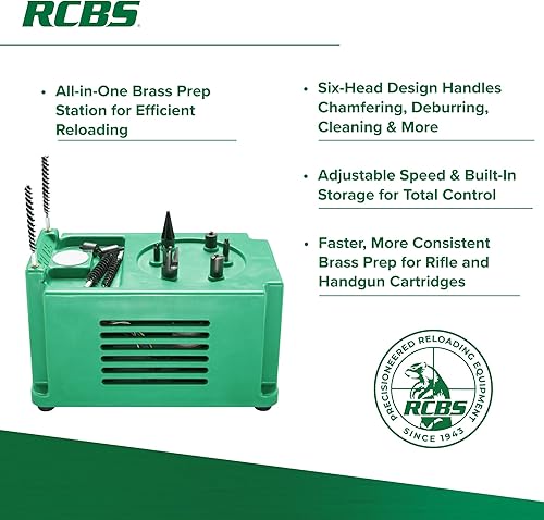 Miniatura 2 de RCBS 90390 120-240 VAC Brass Boss (Us EU Aus UK) Trim Mate Case Prep Centers