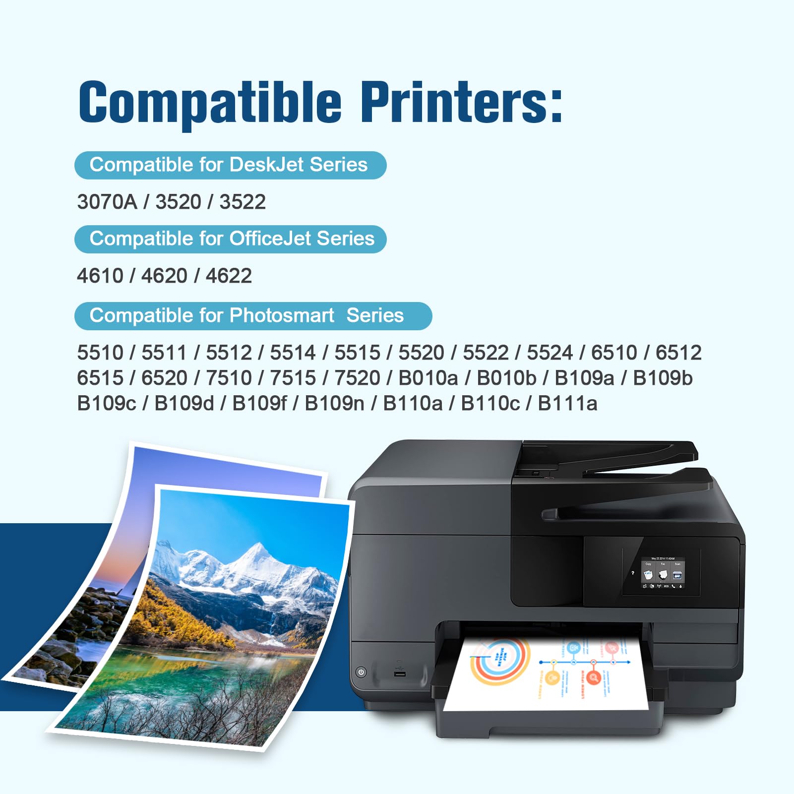 colorfly 364XL Cartucce Compatibili per HP 364XL 364 XL per Photosmart 5520 5510 6510 6520 7520 Deskjet 3520 3070A Officejet 4620 4622 (4 Nero 2 Ciano 2 Magenta 2 Giallo,10-Pezzi)