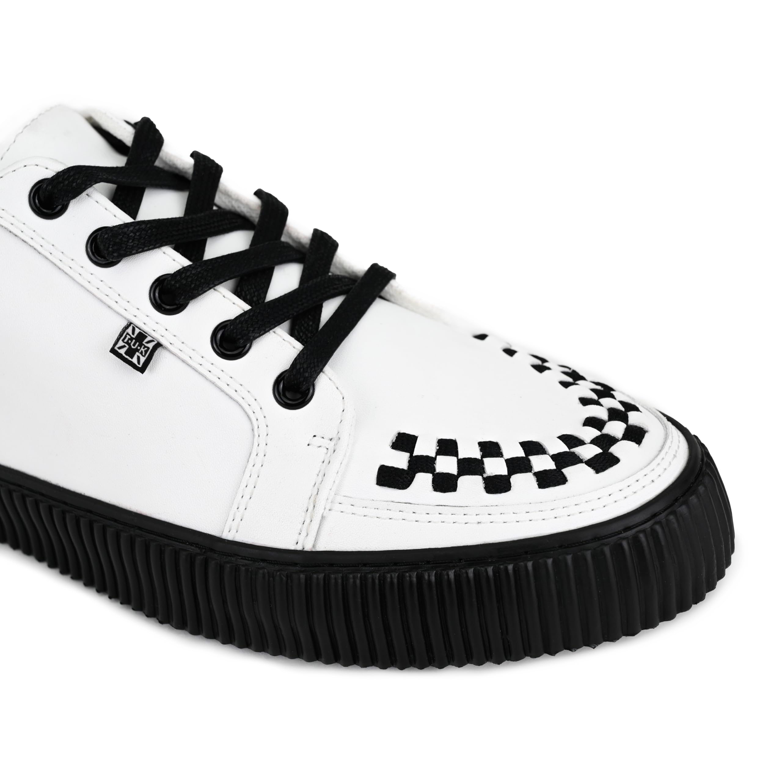 T.U.K. Ribbed Sole Sneaker - Modeschuhe für Männer und Frauen - Skate, Punk, Rock und Gothic Style aus Leder, Wildleder und Canvas