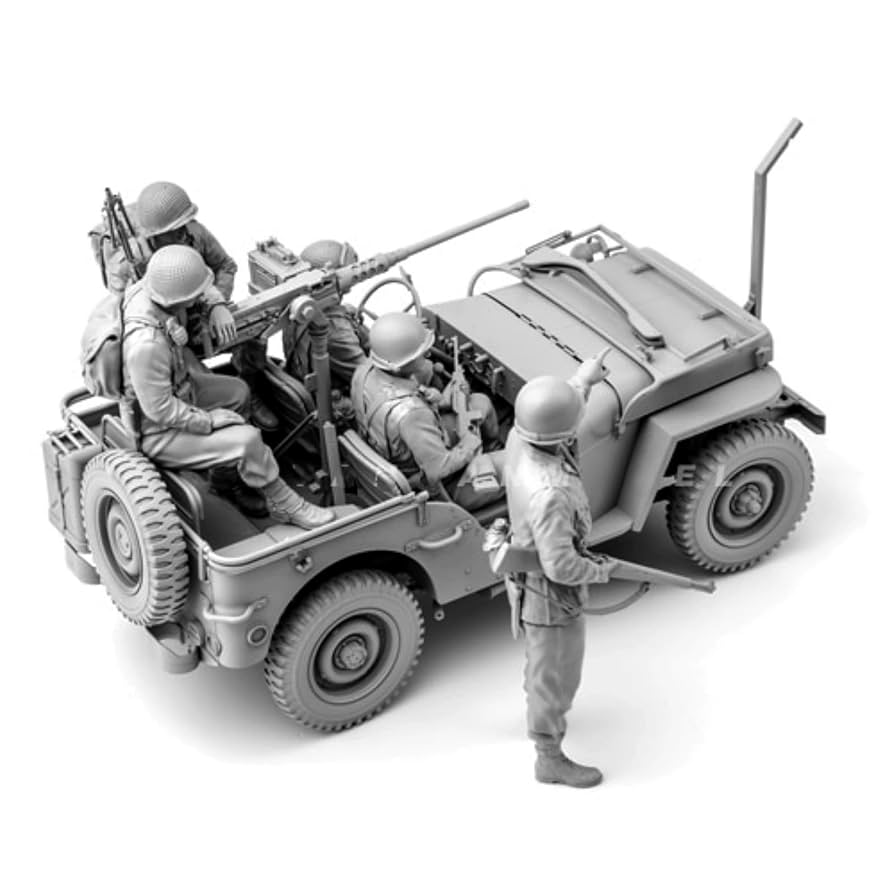 Amazon | 1/35 レジンフィギュアモデルキット WWII アメリカ軍