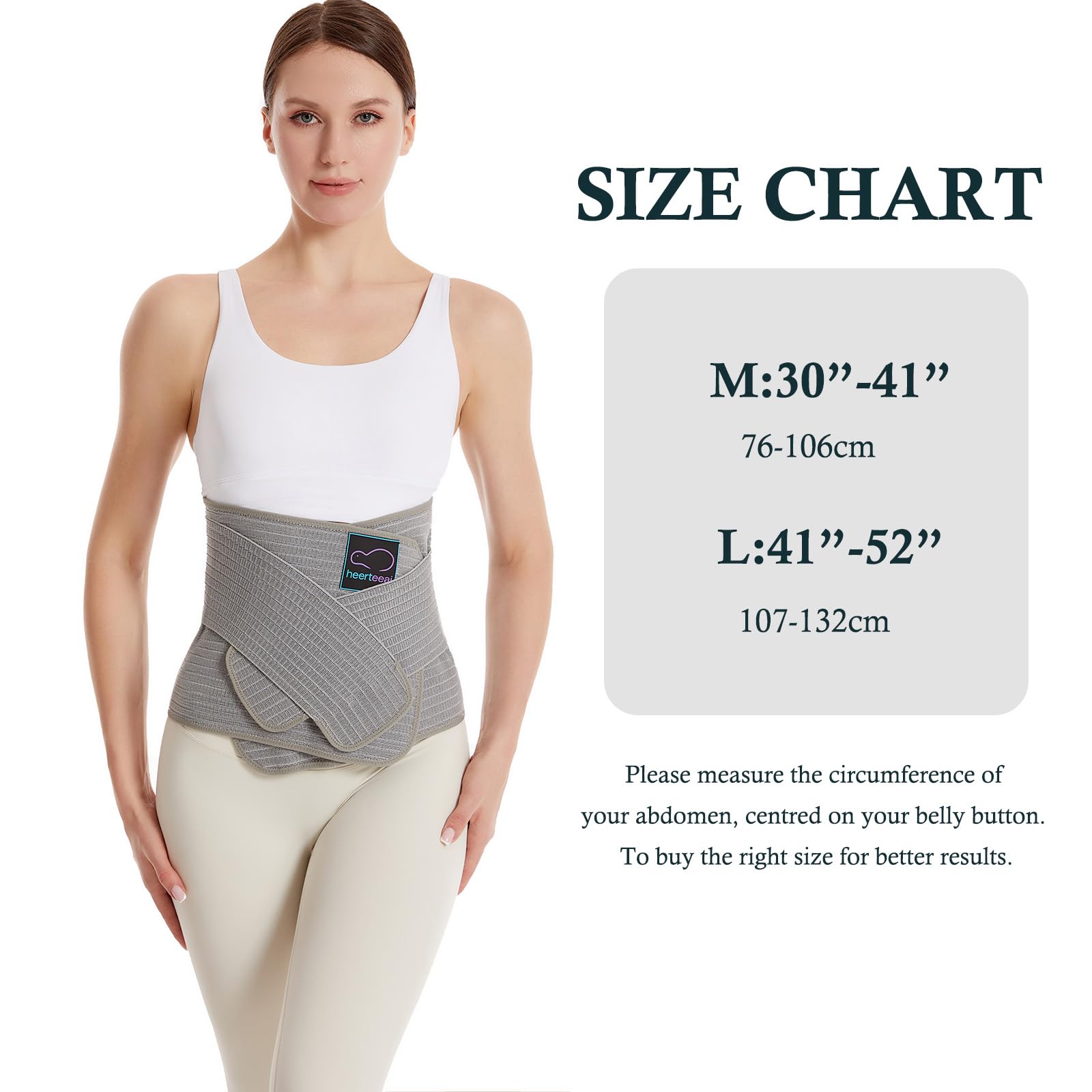 Ceinture abdominale post-partum, ceinture abdominale réglable, pour le soutien abdominal et le soulagement des douleurs dorsales