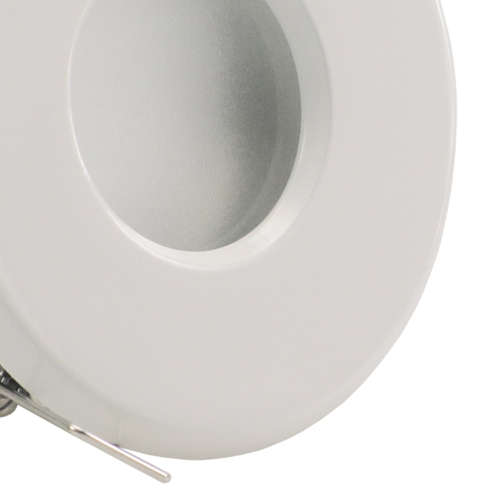 trendlights24 MER IP65 LED Bad Einbaustrahler flach 5W dimmbar 230V 5er Set | Weiß, rund, Einbautiefe 50 mm, Warmweiß, 3000k, 110°, Decken Einbauspots, Feuchtraum, außen, LED austauschbar