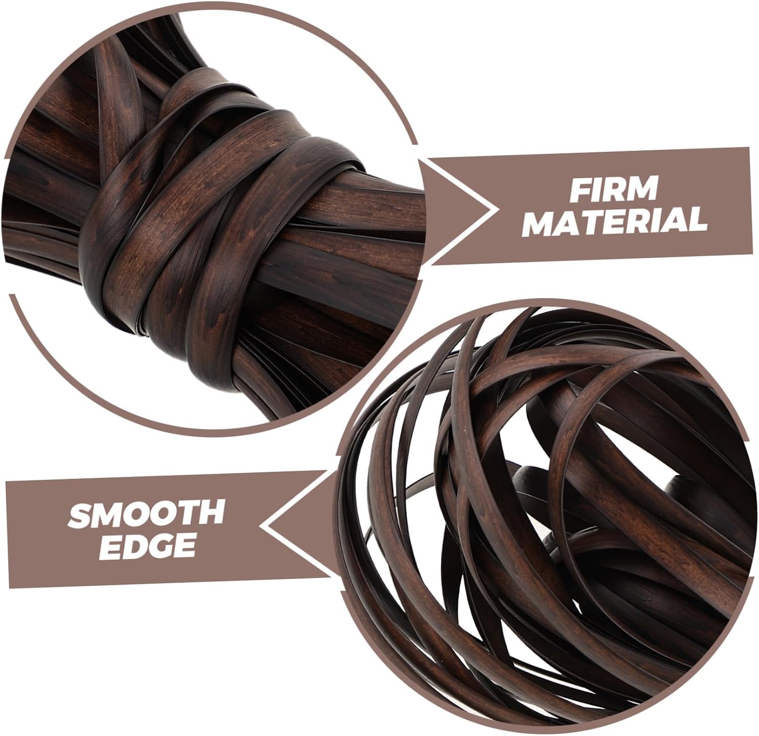 TEHAUX 1roll Plastic Rattan Repair Material for Furniture Chairs Tables Baskets Versatile Weaving Supply for Creative Home Projects Made Pe Material