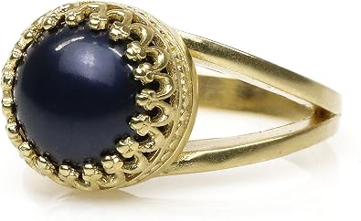 Black Pearl Ring - Elegant Custom Made Pearl Rings for Women - Fashion Rings, Everyday Rings, Birthstone Jewelry Rings