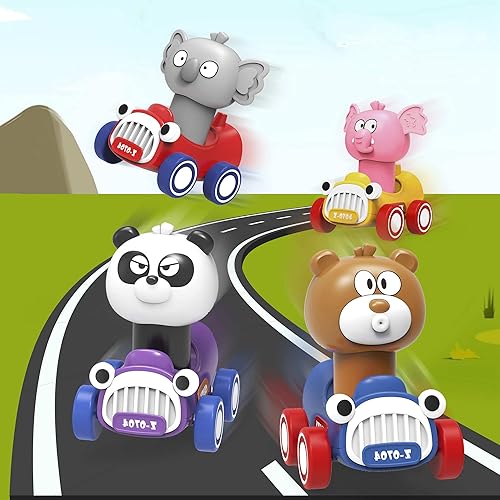 Miniatura 6 de Paquete de 4 juguetes para bebés para niños de 1 año, juguetes de animales para niños de 1 a 3 años, regalos de cumpleaños para niños de 1, 2, 3 años