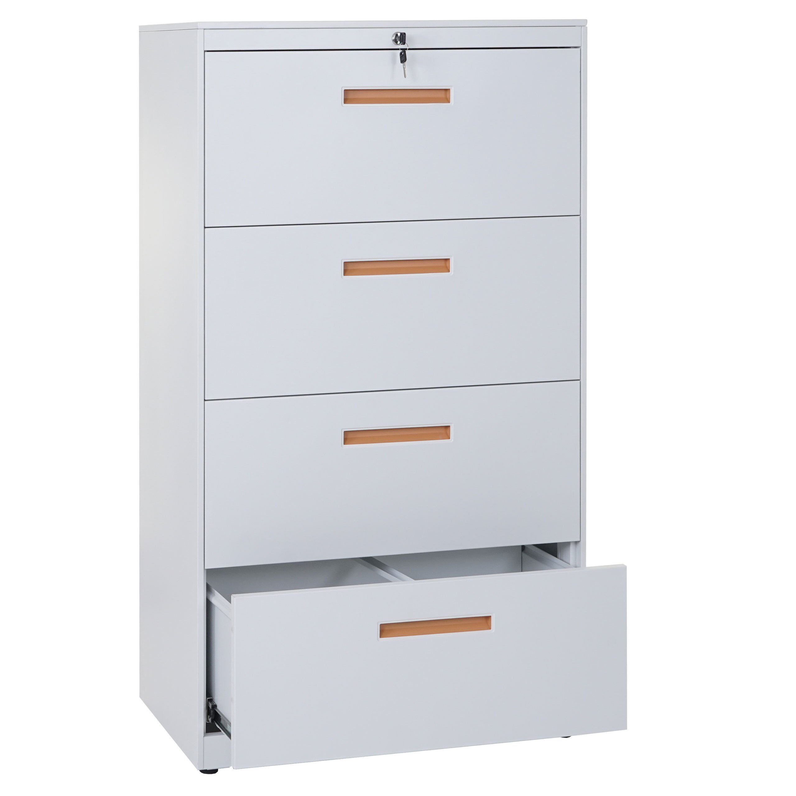 Meuble pour dossiers Suspendus Boston A10, Acier, 132x76x46 cm, Blanc