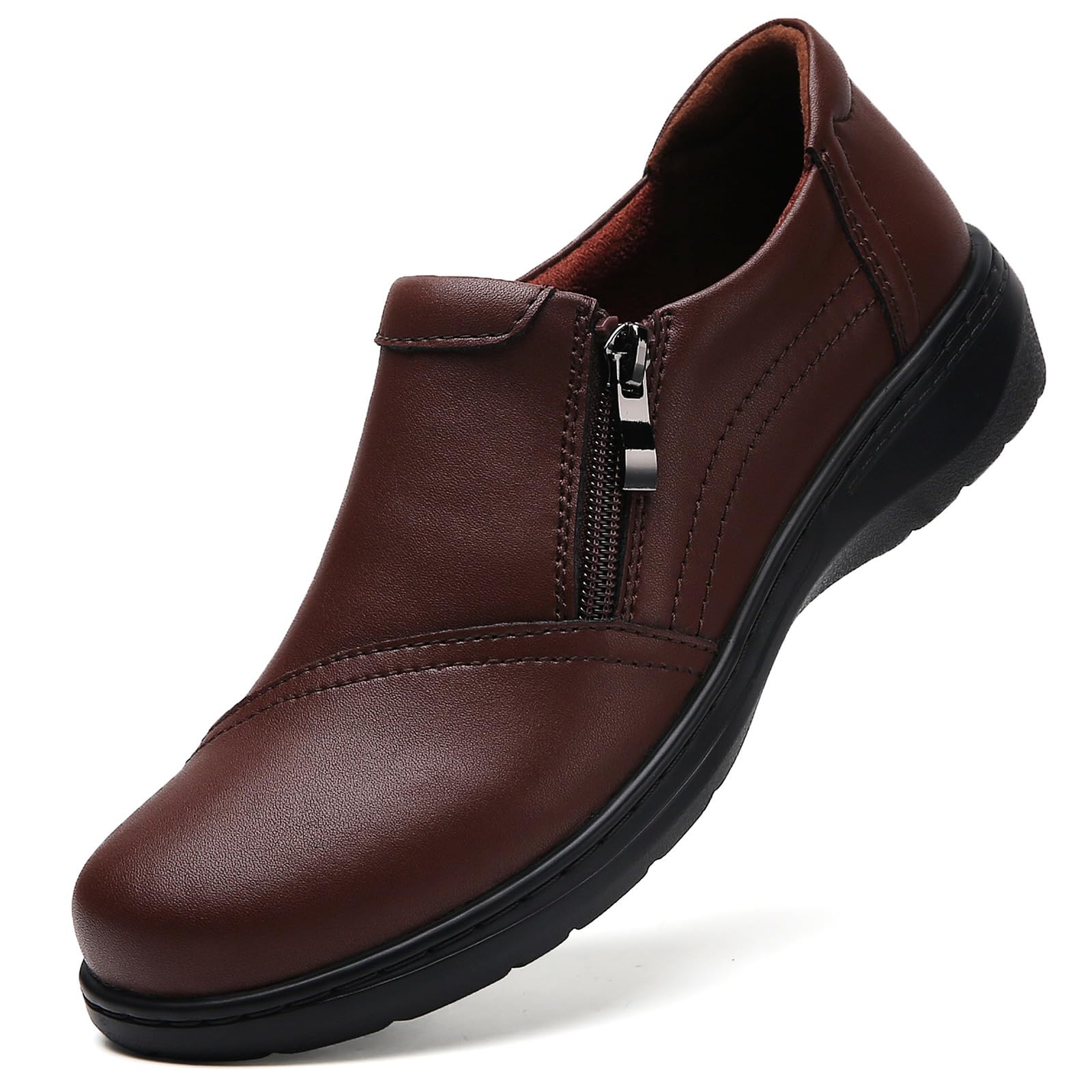 QAE Penny Loafers with Zipper