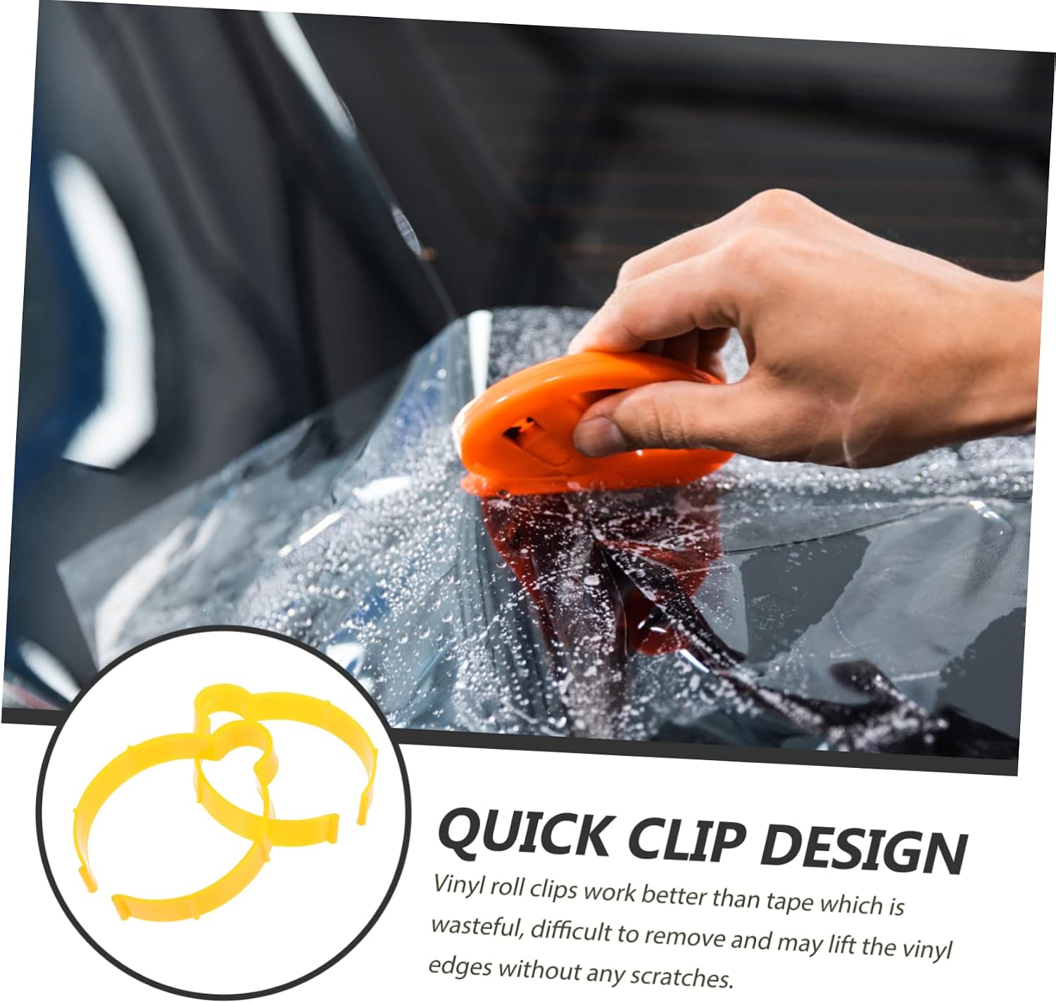 5pcs Vinyl Wrap Clips for Car Film Fixing Lightweight Vinyl Film Holders with Quick Clip Design for Easy Storage and Organization