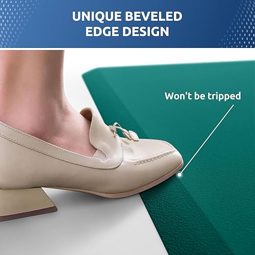 Miniatura 34 de KitchenClouds - Tapete antifatiga acolchado para cocina, impermeable, antideslizante, cómodo, para escritorio de pie, fregadero y oficina, 17.3 x 39