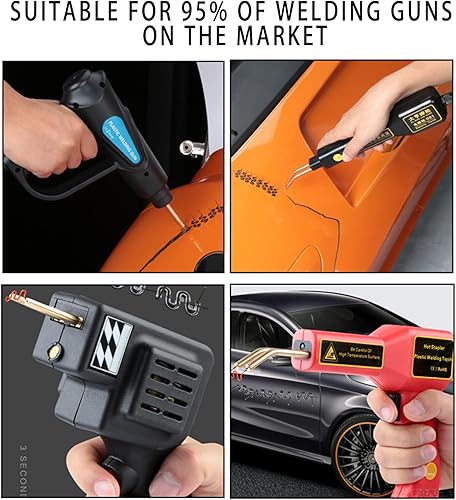 Miniatura 3 de 1800 grapas de soldadura de plástico con caja, 6 tipos de varillas de soldadura calientes para máquina de reparación, parachoques de automóvil,