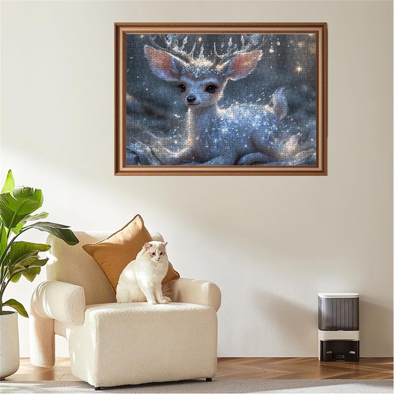 Puzzle 2000 sztuk puzzle ze zwierzętami jeleń drewniane układanki, klasyczne dla dorosłych diY gra wyzwanie idealnie pasują między nimi literami z tyłu Wysokiej jakości układanki dla dzieci dorosłych