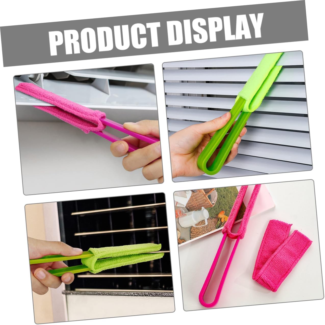 Blind Cleaning Brush 4 Piece Set with Replaceable Heads for Vents image 3