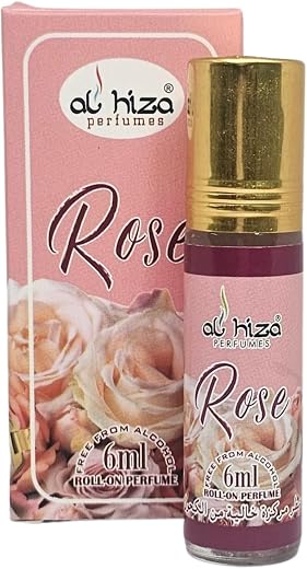 Rose Attar Roll On Perfume 6ml | Alcohol Free Oil Based Perfume | Floral Arabic Fragrance | Pocket Travel Size Roll-On | U...