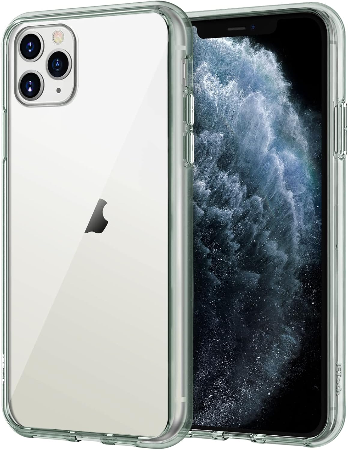 JETech Case for iPhone 11 Pro Max (2019), 6.5-Inch, Shockproof Bumper Cover, Anti-Scratch Clear Back (Midnight Green)