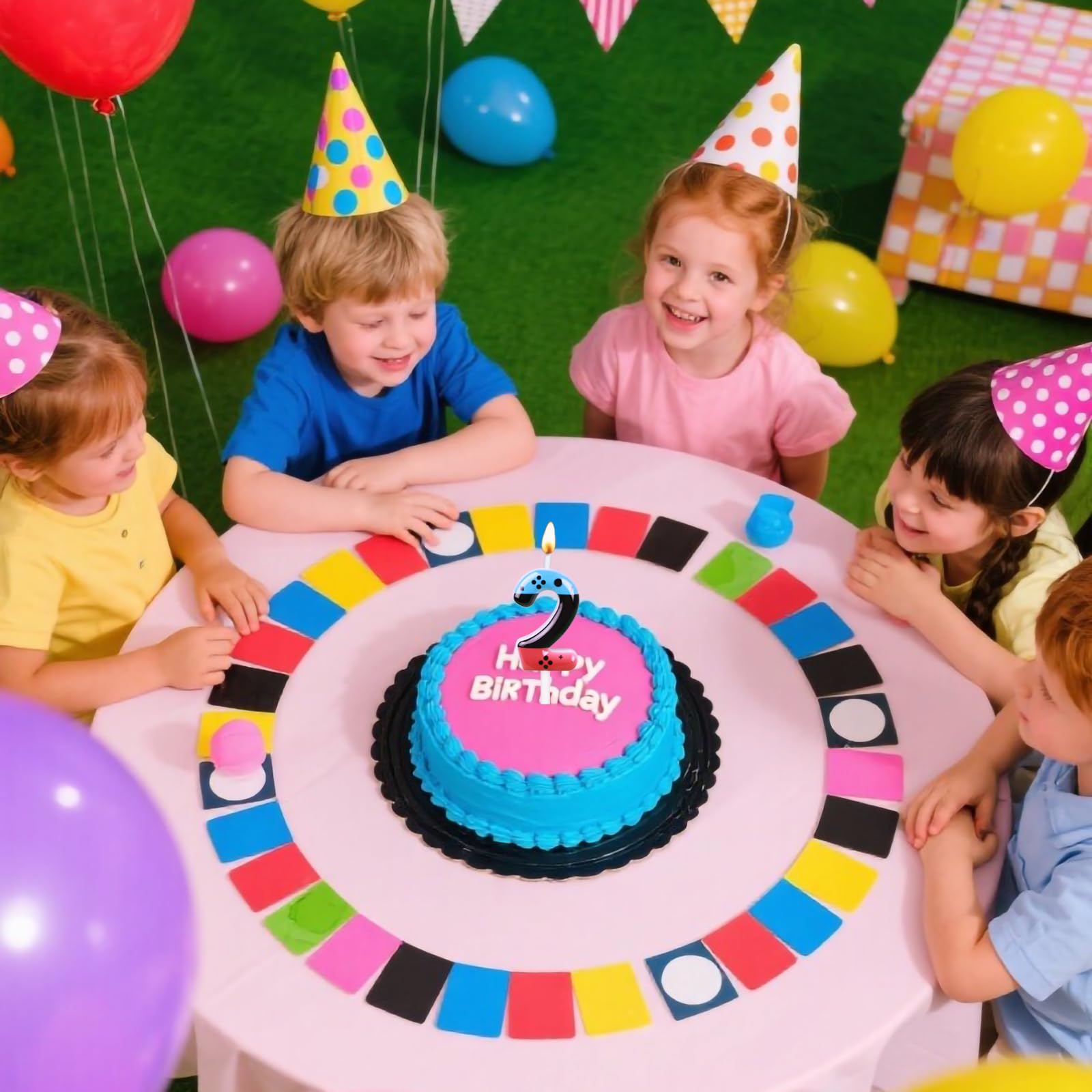 Lot de 13 bougies d'anniversaire sur le thème TNT pour garçons et filles, décorations de gâteau d'anniversaire TNT, bougies de gâteau d'anniversaire pixel, fournitures de fête sur le thème des enfants