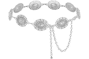 Western Oval Concho Belt for Cowgirls