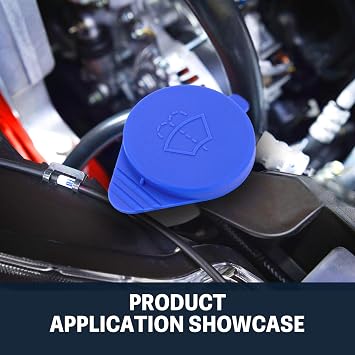 2 PCS Washer Fluid Cap Professional Accessories for 2012-2018 Ford Focus, for Focus St, for Ford Transit Connect 2018-2020