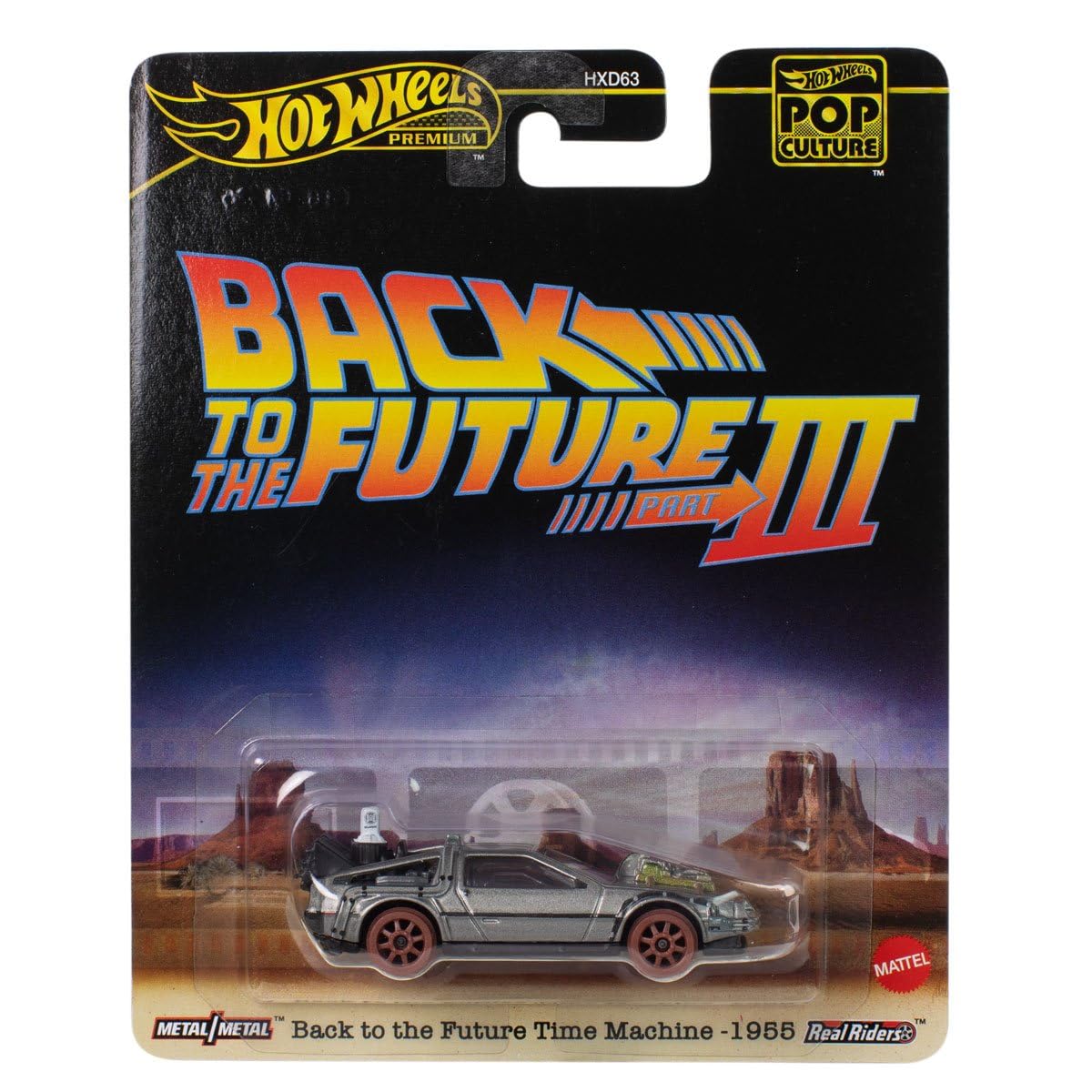 ​Hot Wheels Back to The Future TIME Machine, 1:64 Scale Die-Cast Replica from Popular Movie
