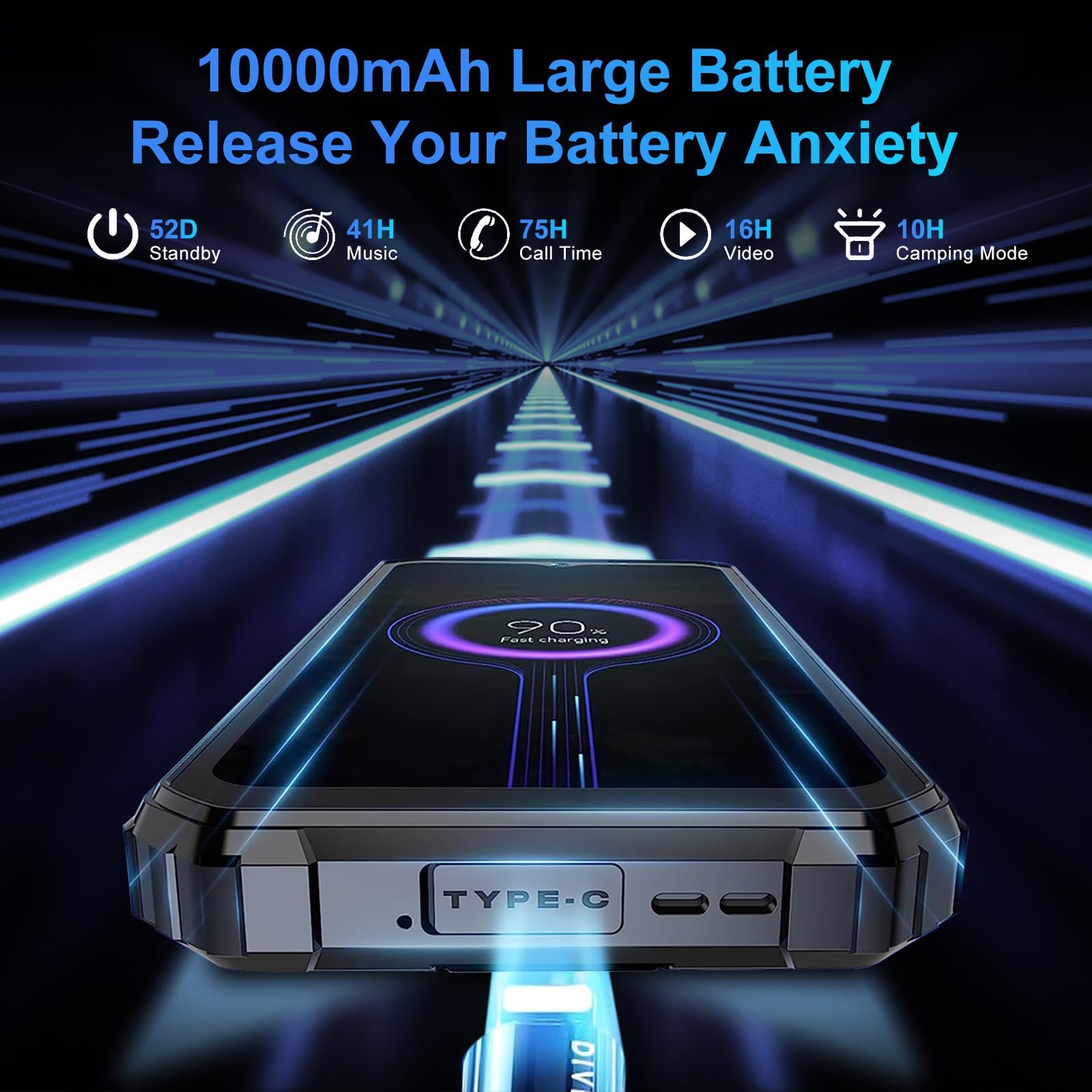 Amazon.com: OUKITEL WP26 Smartphone resistente 6.78 pulgadas FHD+