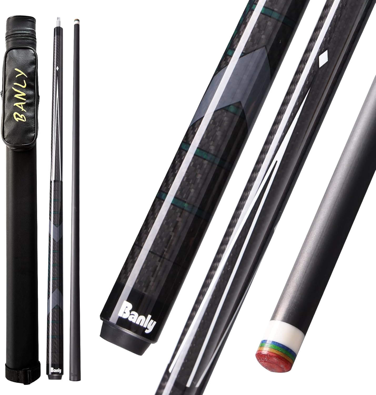 ビリヤードキュー ムサシ対応 カーボン製 エクステンション 8 4 2