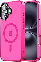 Vista 80 de Funda Magnética para iPhone Air Compatible con MagSafe Resistente a Caídas de 16 Pies Cubierta Trasera con Sensación de Piel Mate a Prueba de Golpes