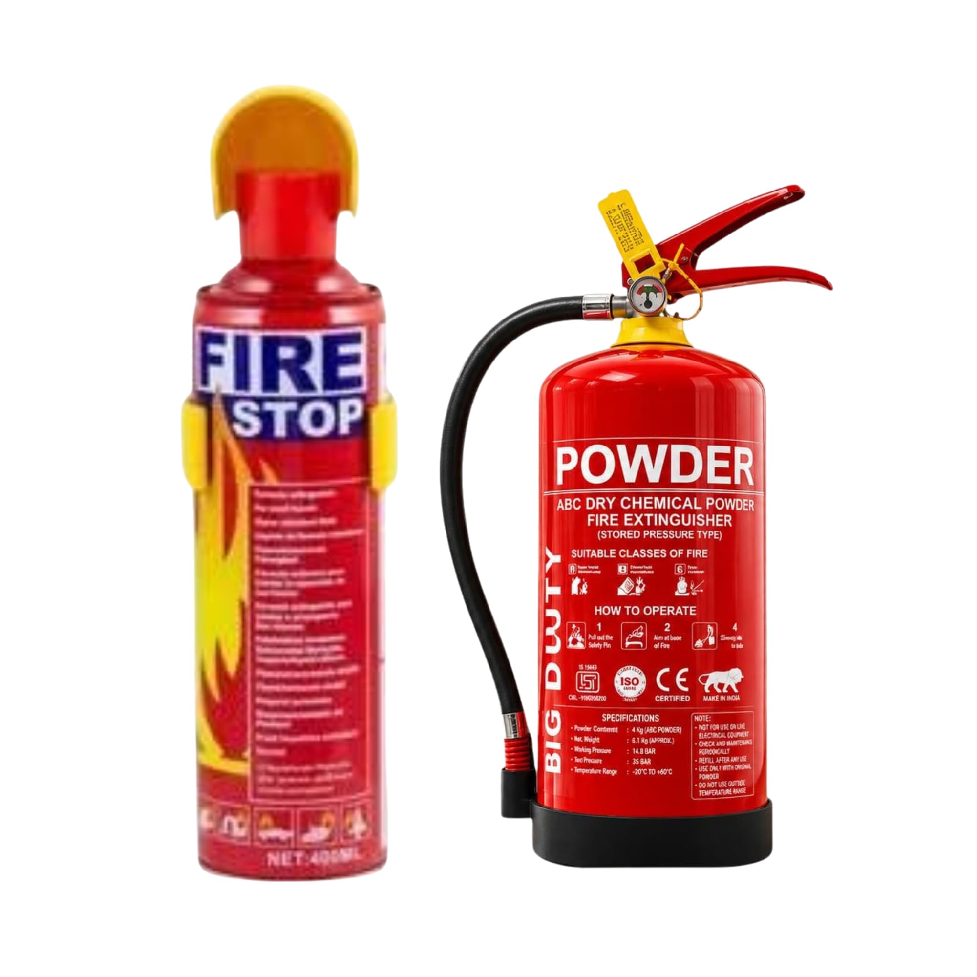 Fire Stop 500ml with 2Kg Dry Powder Unit Combo-image-41
