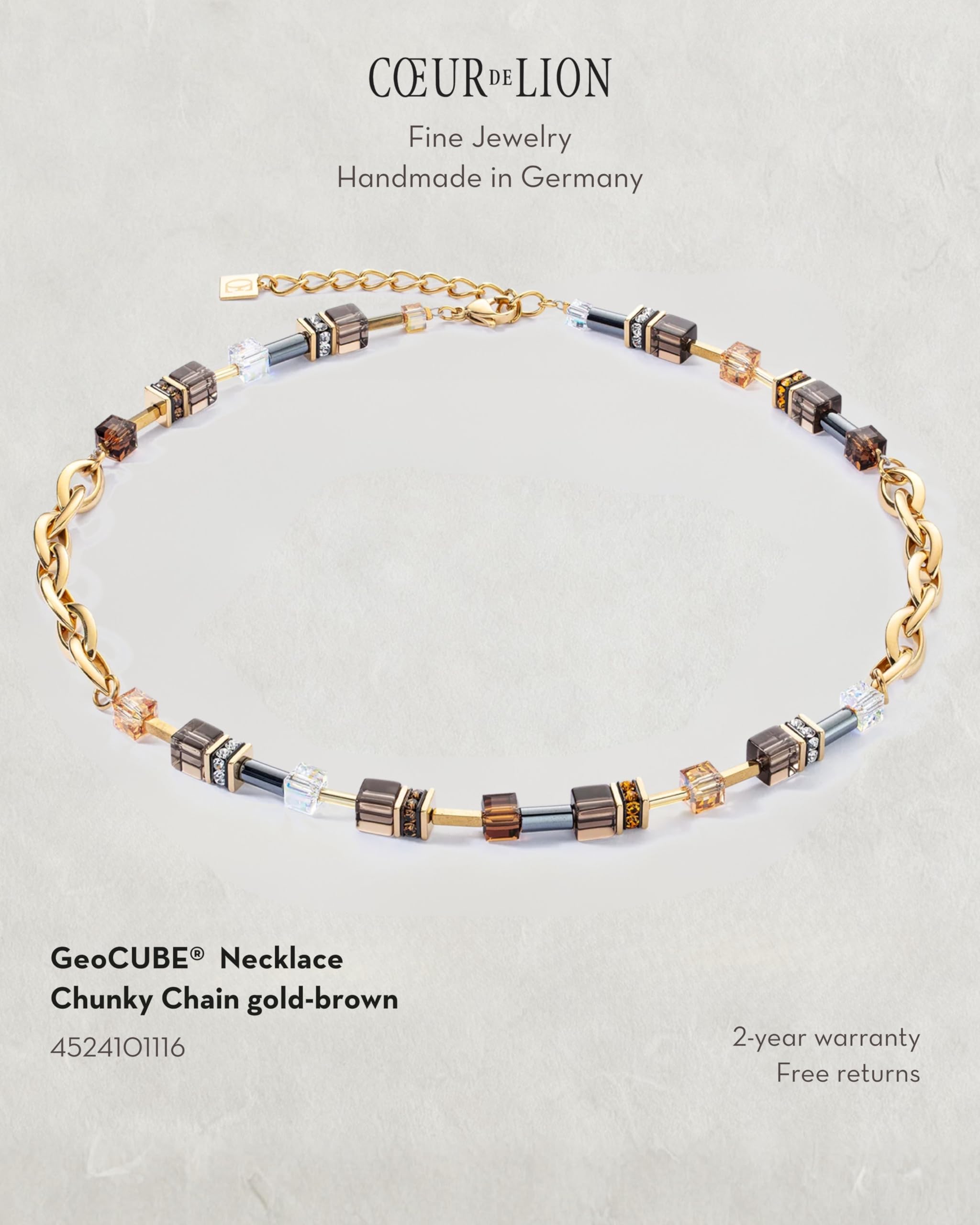 Coeur de Lion GeoCUBE Chunky Chain Halskette