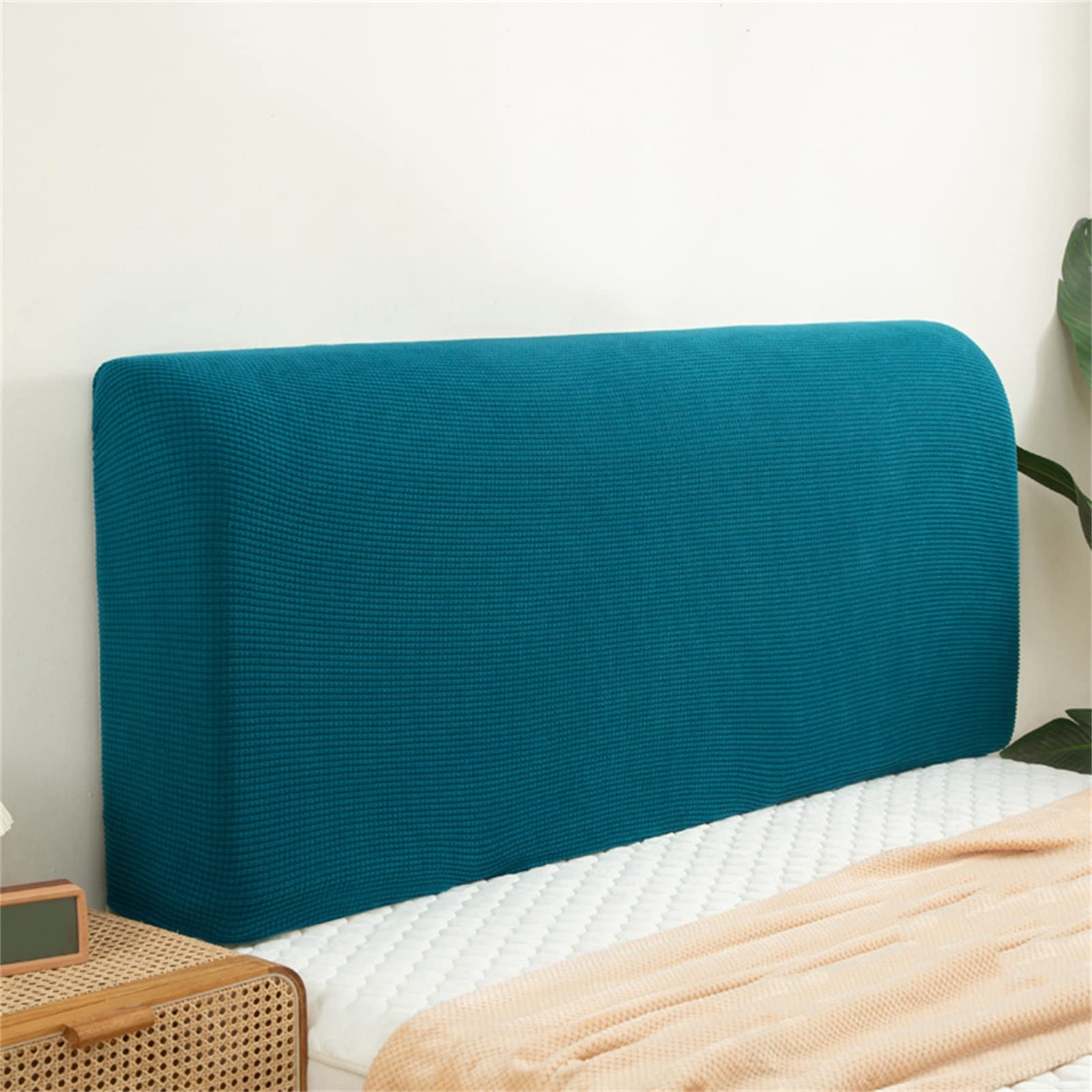 Xjhkg Teal Bed Head Cover, Elastic Headboard Slipcover For Bedroom Décor(,2M)