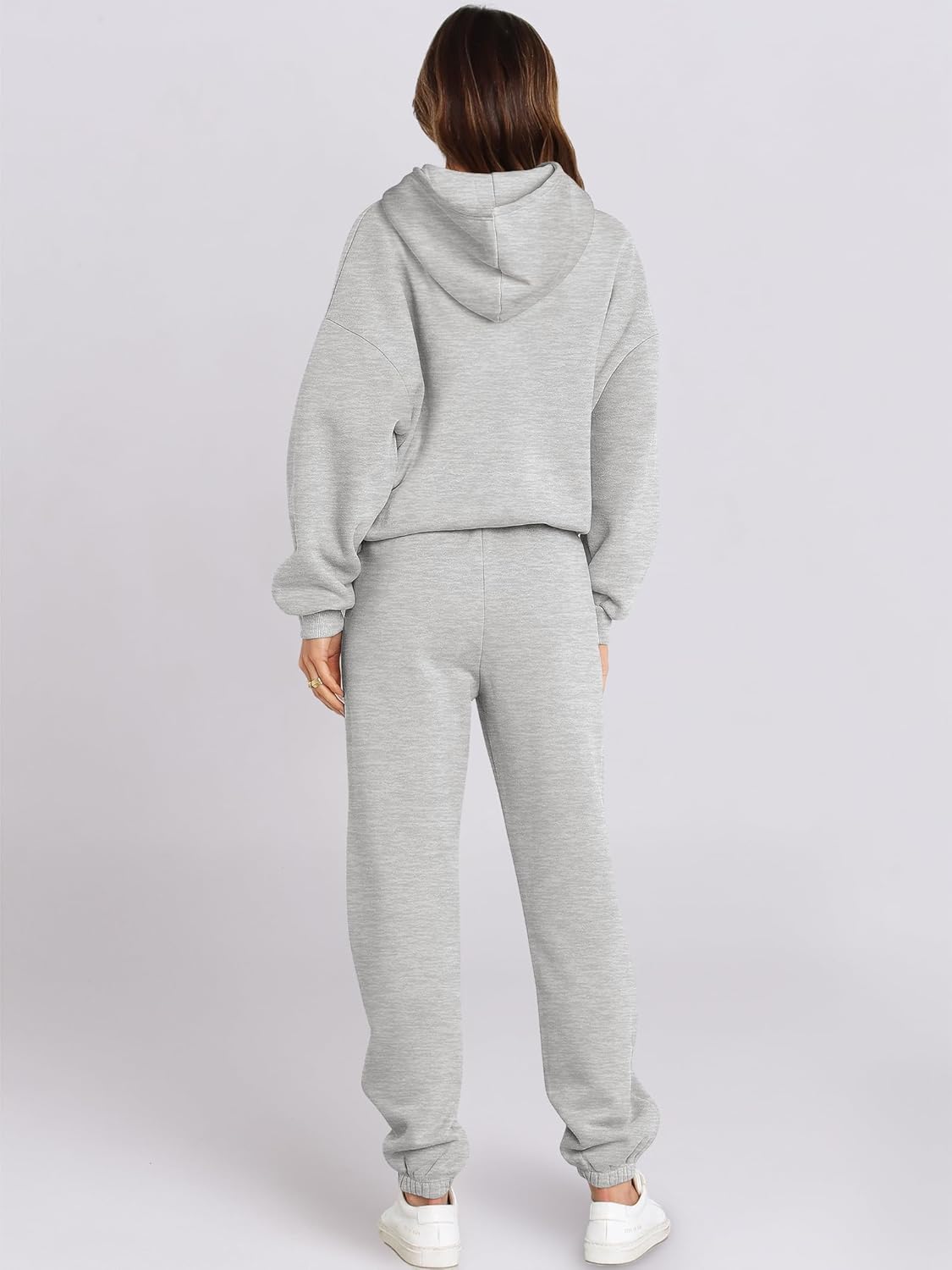 ANRABESS Womens 2 Piece Outfits Lounge Hoodie Oversized Sweatshirt Jogger Sweatpants Y2K Tracksuit Sweatsuit Set Fall Clothes - Image 3