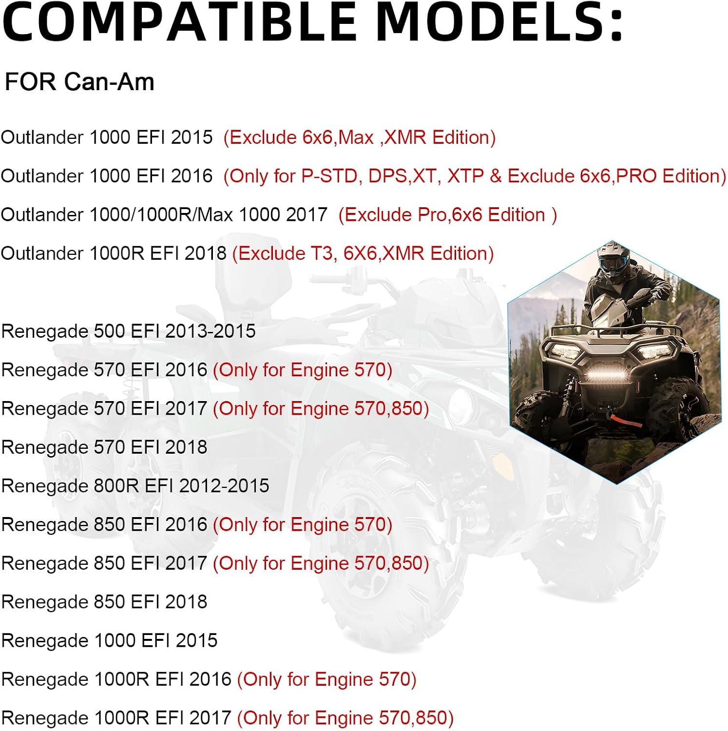 Rear Propeller Drive Shaft for Can-Am Outlander Renegade 450 500 570 650 800R 850 1000 2013-2018 703500986 703500925 703500855 705501406 705501415