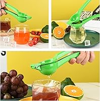 Vista 2 de Exprimidor de limón Exprimidor de cítricos, Exprimidor de jugo de lima de metal, Prensa de exprimidor de mano de frutas, Prensa exprimidora manual