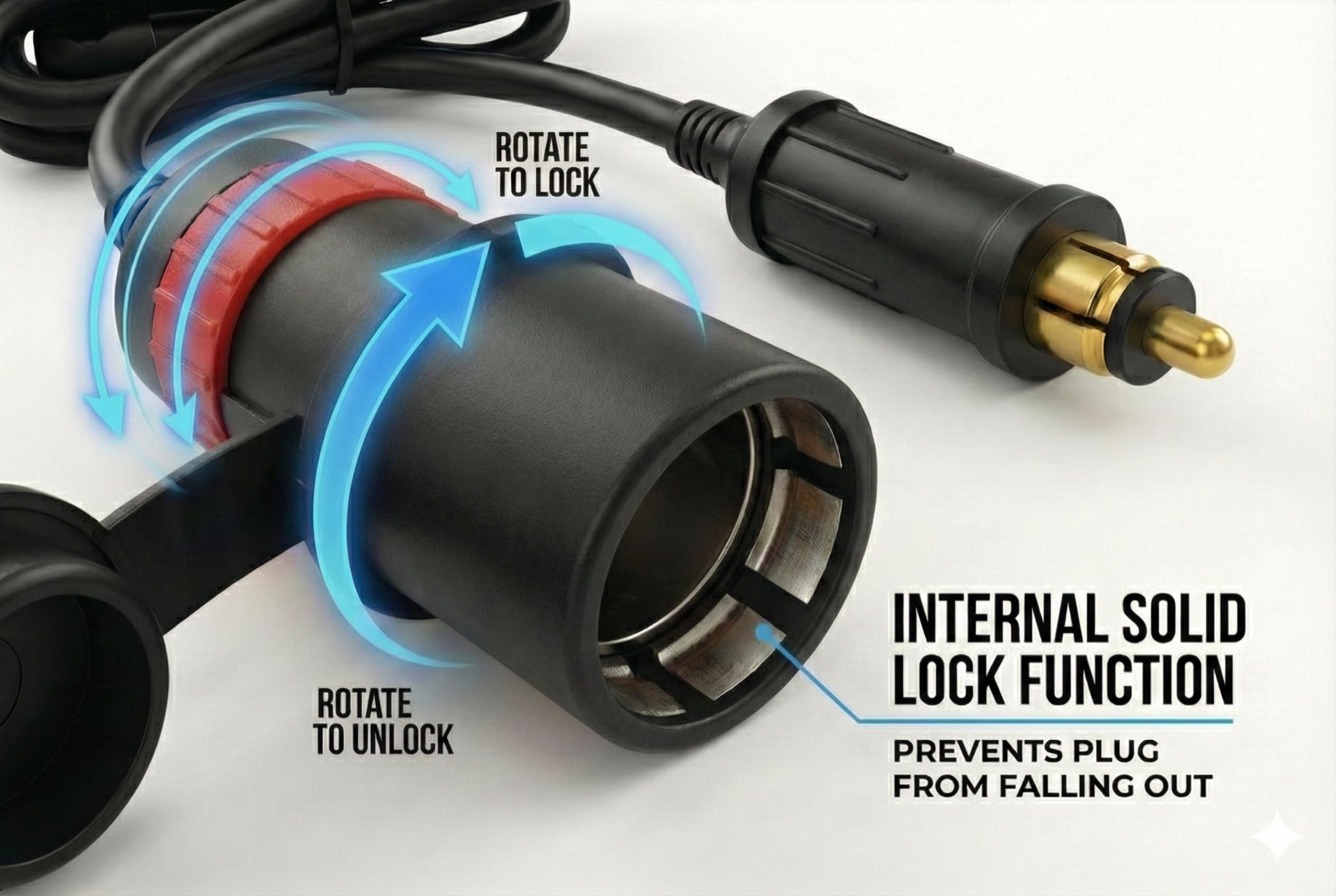 cigarette plug to hella socket Amazon.com: Cliff Top DIN Hella Plug to Cigarette Lighter Socket Adapter  with Solid Lock 12V 24V BMW Motorcycle Power Converter : Automotive
