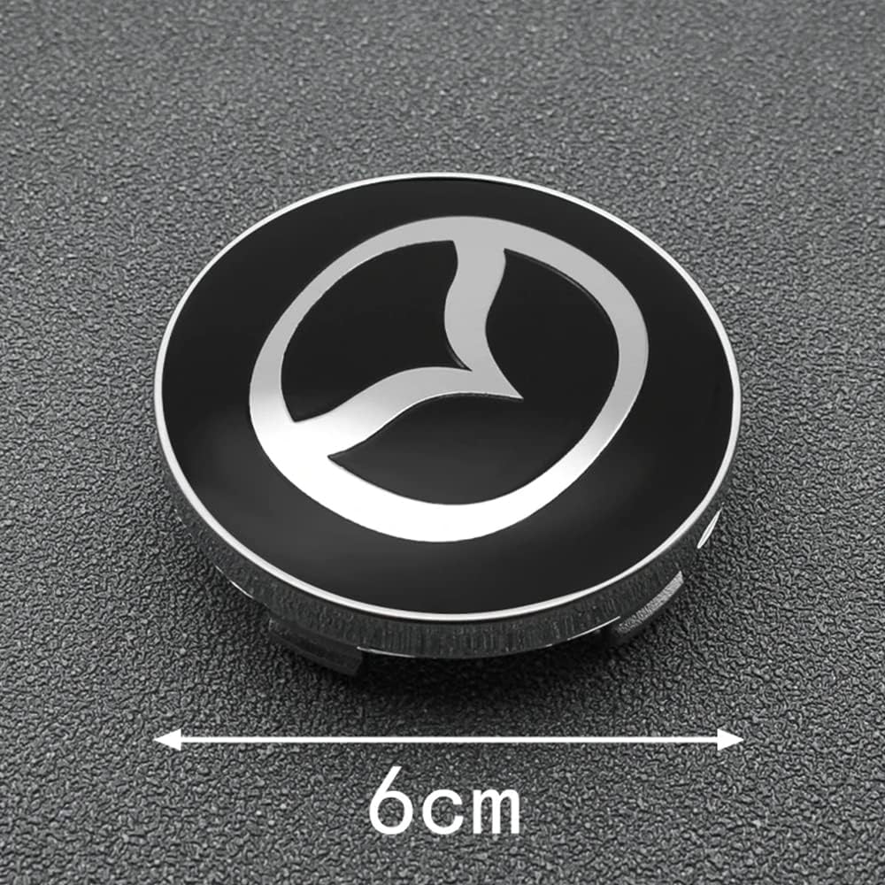 4 Tappi Coprimozzo Per Mazda Atez 6 Gh Gg Angksela CX-5/4/7/8 56mm, Auto Centro Ruota ​Tappi Coprimozzi Antipolvere E Impermeabile, Auto Emblemi - 11