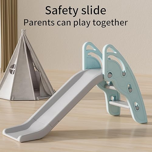 Miniatura 2 de Tobogán para Niños Pequeños Juego de Escalada Grande con Pendiente de Deslizamiento Extra Larga Tobogán Interior Tobogán para Niños Parque Infantil