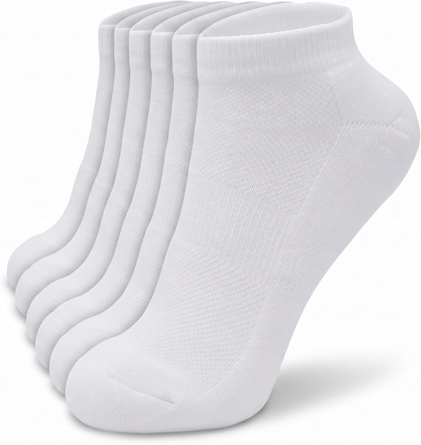 Glory Max Women 6 Pairs Cotton Ankle Athletic Running Casual Socks Low Cut Breathable Cushioned