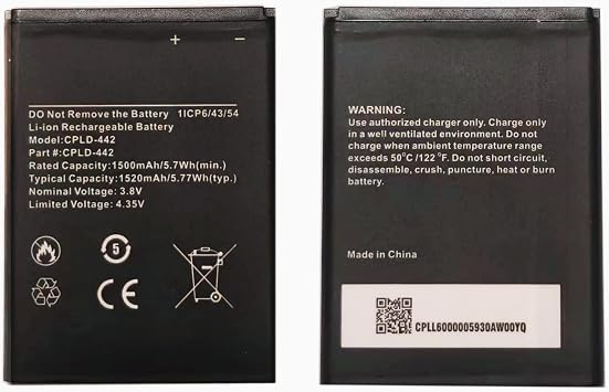 CPLD-442 Battery for Coolpad Belleza CP3321AT,0 Cycle Battery Compatible with Coolpad Belleza CP3321AT