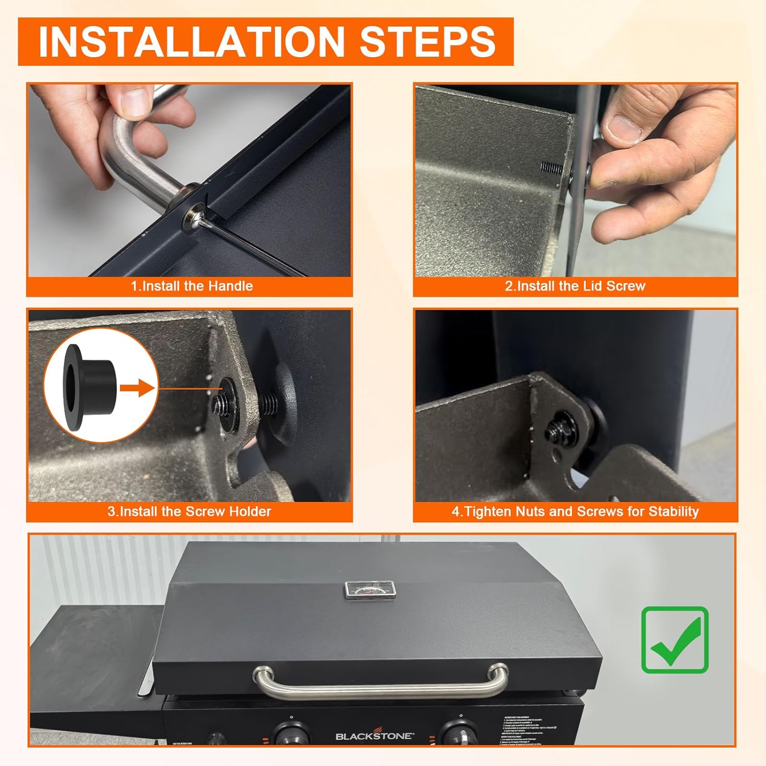 Upgrade Griddle Lid for Blackstone 5856 Omnivore 36" Griddle Hood, Hinged Lid for Blackstone1554 2177 2266 and More Blackstone Flat Top Original Grills