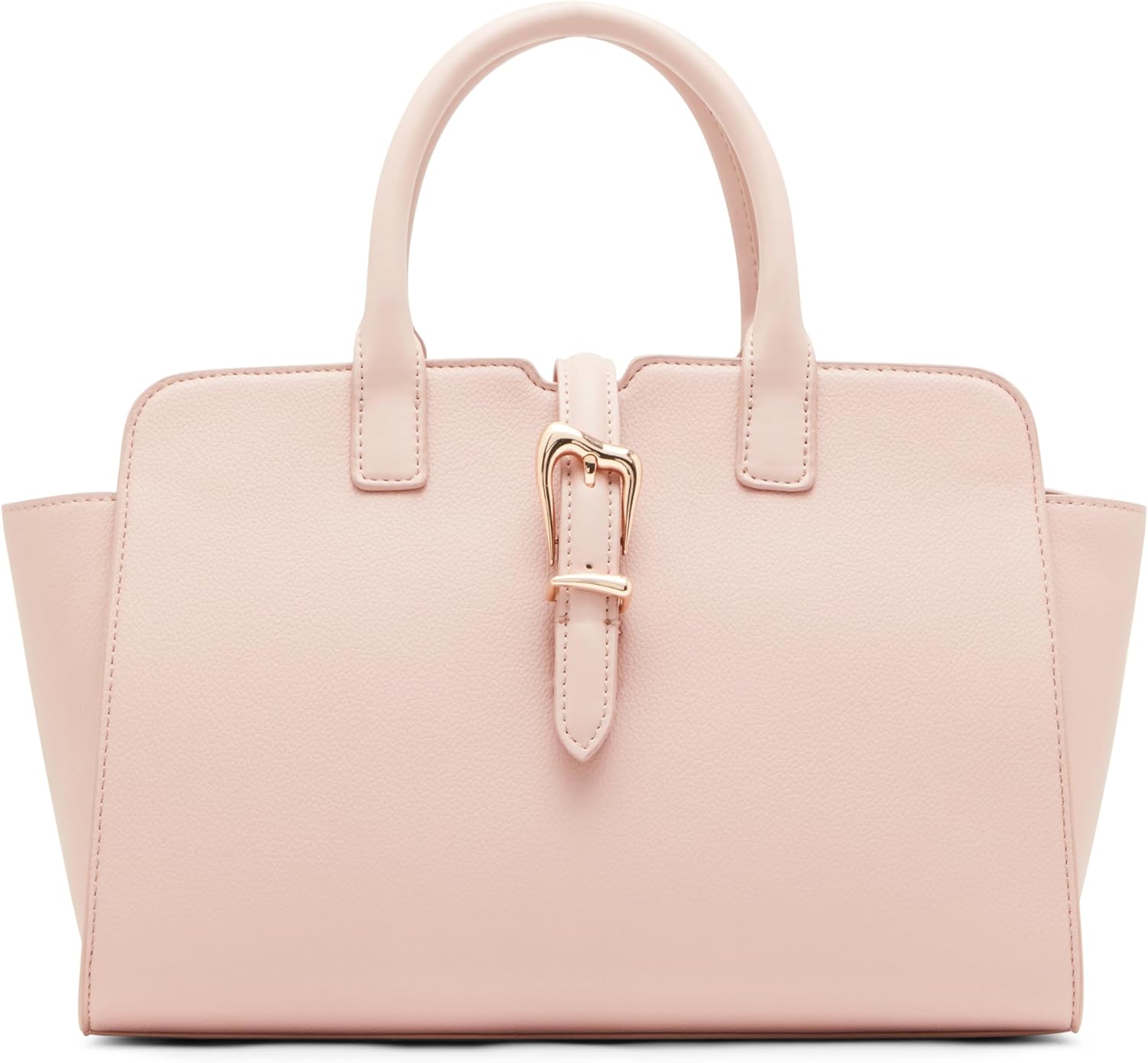 Anne Klein Sculpted Buckle Satchel with convertible strap