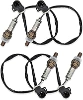 RANSOTO O2 Oxygen Sensor 15717 Set of 4 Upstream Downstream for Ford F150 F250 F350 Ranger Explorer Lincoln Mazda Mercury 1990-2014