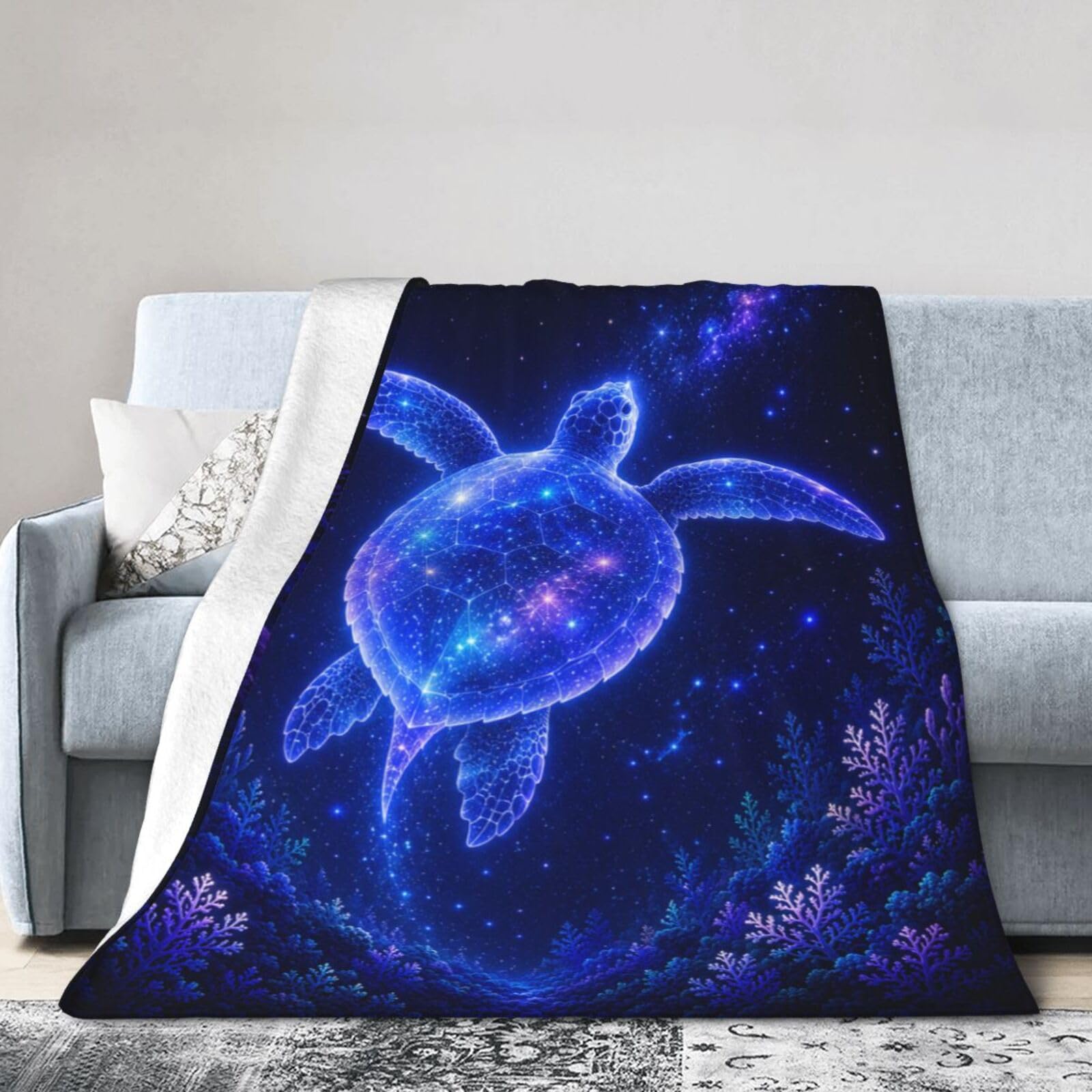 Baegopa Sea Turtle Throw Blanket 50"x40"