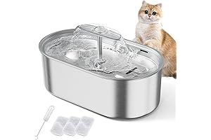 Cat Sherpa Stainless Steel Water Fountain: The Ultimate Hydration Oasis for Your Feline Friend
