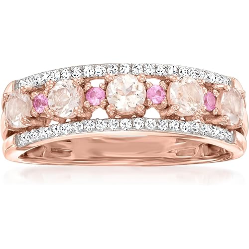 Ross-Simons Gemstone and Diamond Ring in 18kt Gold Over Sterling